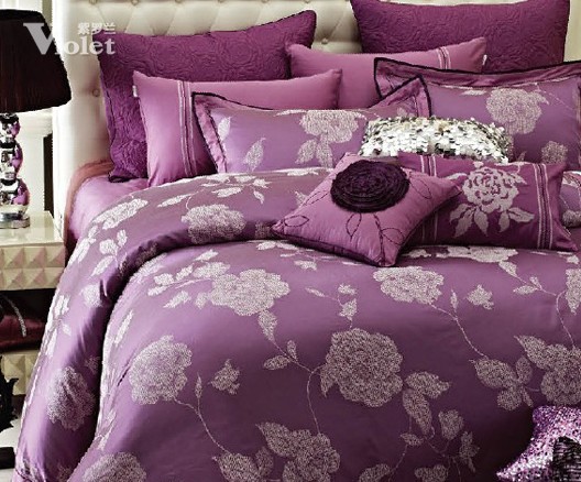 品牌床上用品浪漫紫羅蘭花語